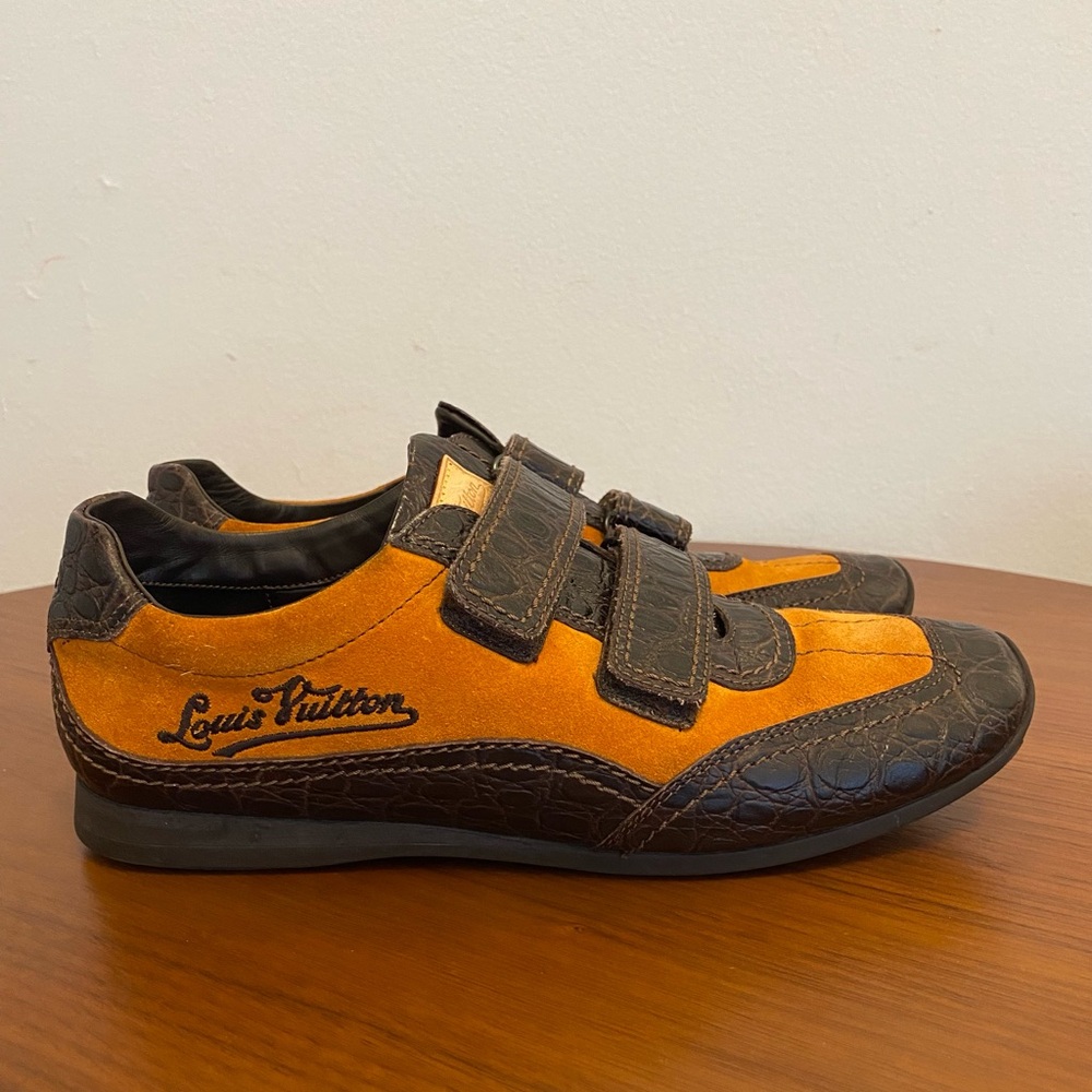 Louis Vuitton Suede & Leather Sneakers